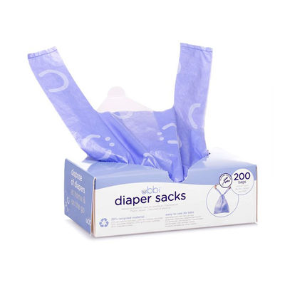Harga yang bagus Tie Handle Compostable Nappy Bags Eco Friendly Biodegradable Nappy Bags on line