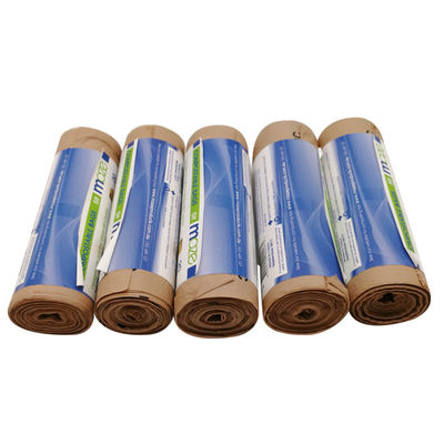 Eco Friendly Wholesale Cornstarch Custom Color Printed 100% Biodegradable Compostable Plastic Garbage Bags on Roll (Tas sampah plastik yang dapat dikompos pada gulung)