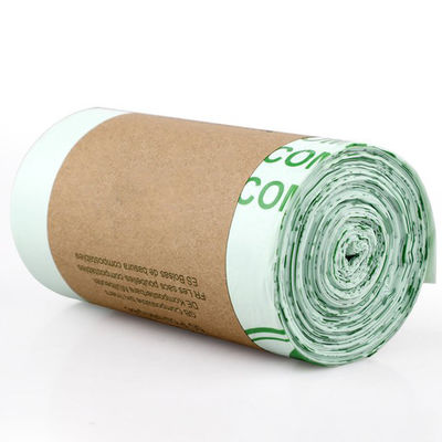 Harga yang bagus Pabrik 100% biodegradable ramah lingkungan berkelanjutan Grosir tepung jagung custom flat top compostable sampah tas menerima kustomisasi on line