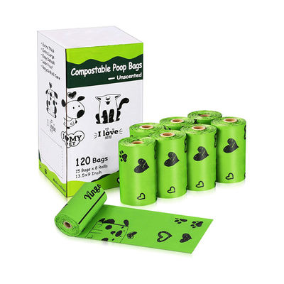 Kustom Corn Corn Starch Berbasis Biodegradable Eco Friendly Outdoor Pet Dog Poop Bag