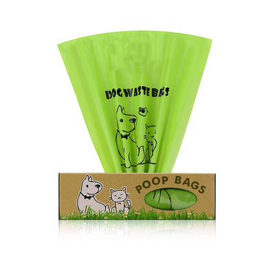 Harga yang bagus Kantong Kotoran Anjing Biodegradable dengan Genggam Dispenser Kotak Dikemas on line