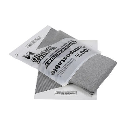 Harga yang bagus Biodegradable Compostable Zip Lock Kantong Pakaian Kemasan Ukuran Khusus on line