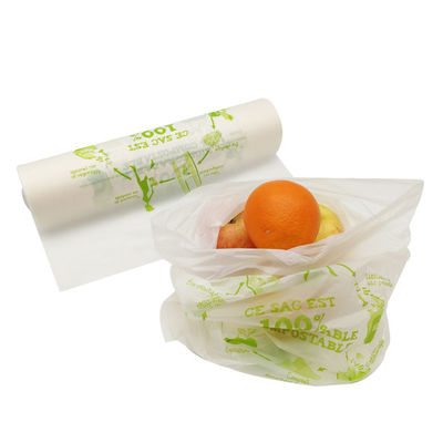 Kantong Produk Biodegradable Flat Top Kantong Buah dan Sayuran yang Bisa Dikompos