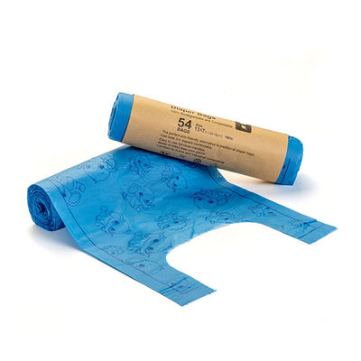 Harga yang bagus Tie Handle Compostable Nappy Bags Rolled Pack Tidak beracun Tidak berbahaya on line
