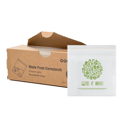 Resin Komposable Ziplock Bags Sandwich Bags yang Bisa Ditutup Kembali SGS FDA Certified