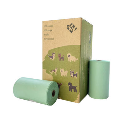 Harga yang bagus Kantong Kotoran Anjing Kompostable Flat Top Kantong Kotoran Anjing ramah lingkungan sekali pakai on line