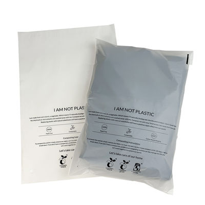 Harga yang bagus 100% Biodegradable Compostable Garment Bags Self Adhesive Custom Printed on line