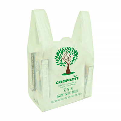 Harga yang bagus Tas belanja biodegradable berwarna khusus Bersertifikat BPI DIN CERTCO ABA on line