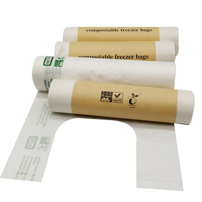 Harga yang bagus Custom Cornstarch Biodegradable Clear Produce Bags Roll Untuk Buah Sayuran on line