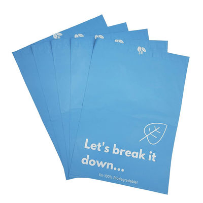 Harga yang bagus Custom Printed Corn Starch Made Biodegradable Eco Friendly Plastic Mailing Courier Packing Bags on line