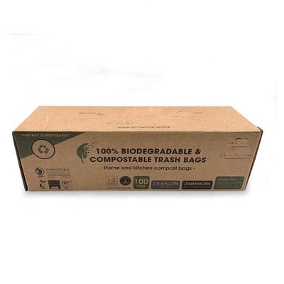 Harga yang bagus Custom Compostable 100% Biodegradable Plastik Kantong Sampah Liner Ramah Lingkungan on line