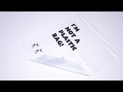 Biodegradable Compostable Zip Lock Kantong Pakaian Kemasan Ukuran Khusus