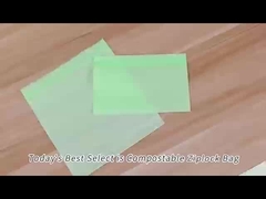 Resin Komposable Ziplock Bags Sandwich Bags yang Bisa Ditutup Kembali SGS FDA Certified