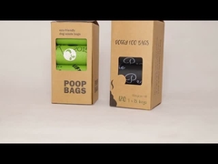 Biodegradable Tie Handle Dog Poop Bags Bag sampah anjing yang dapat dikompos